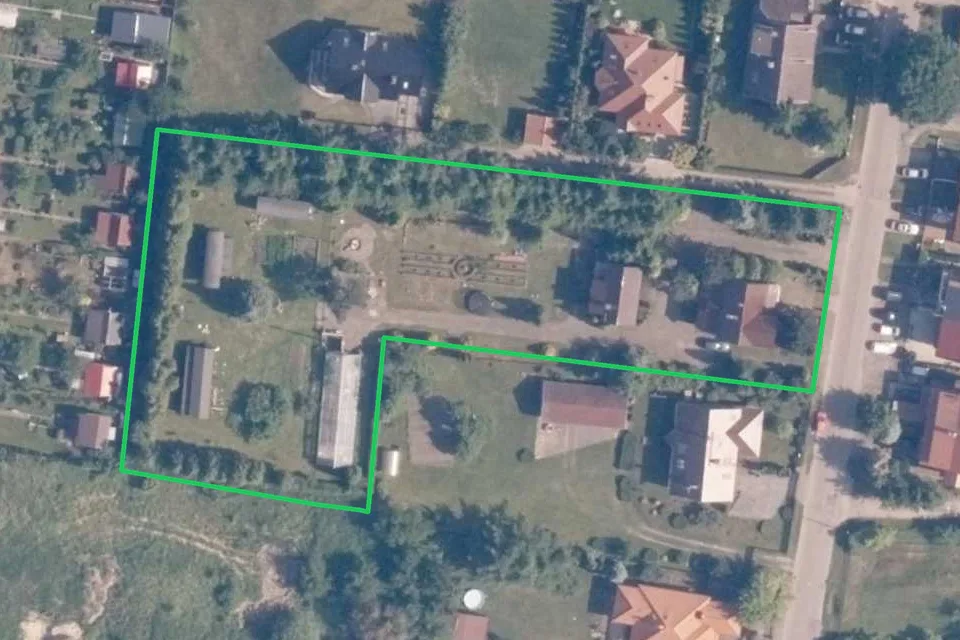 Dom i podwórko – zdjęcie lotnicze działki 65